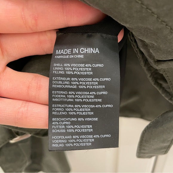 Club Monaco Army Green Moto Jacket - Picture 6 of 9